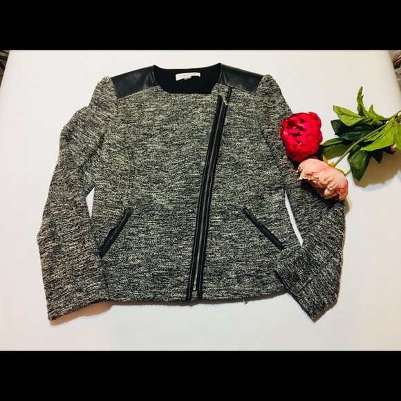 Calvin Klein Jackets & Blazers - Calvin Klein tweed moto jacket size 10